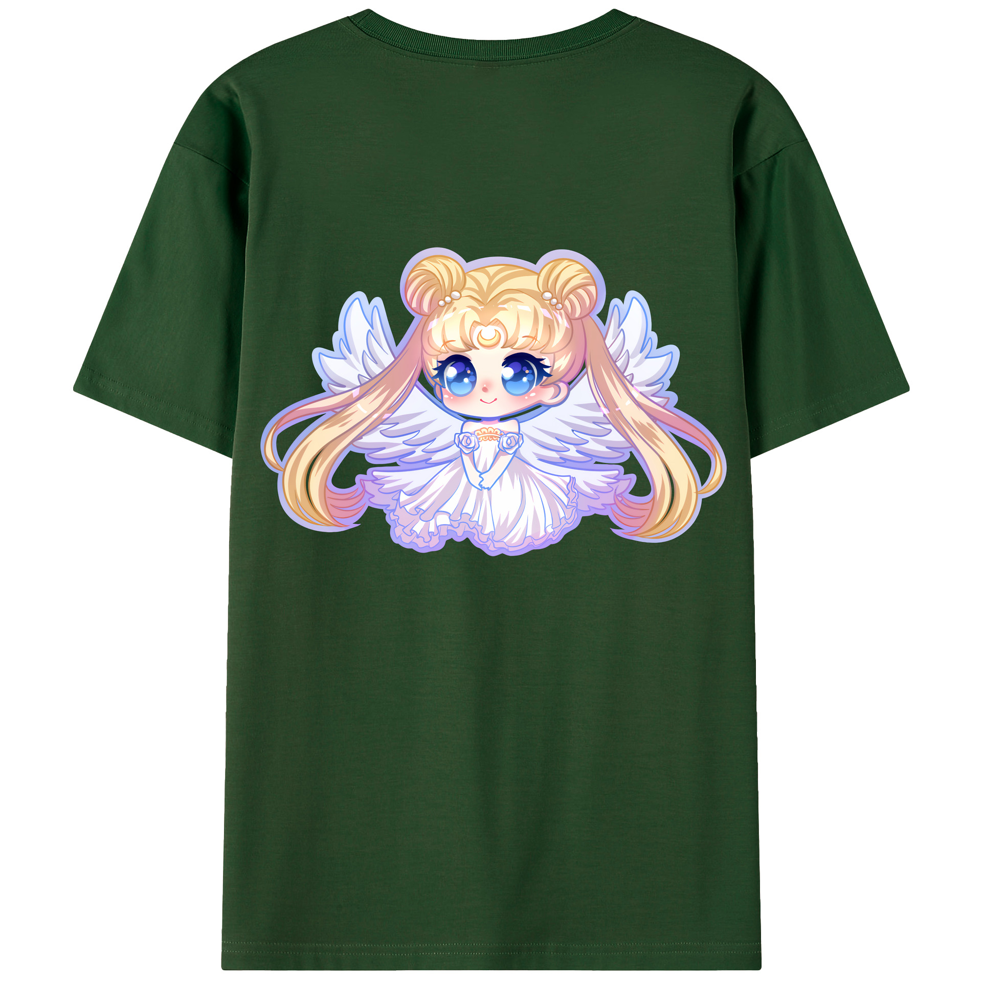 （画像用） 美少女戦士セーラームーン 愛野 美奈子 あいの みなこ Sailor Moon Aino Minako 綿100％半袖Tシャツ（背面プリント）